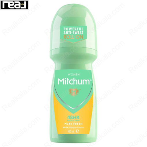 مام رول ضد تعریق زنانه میچام مدل پیور فرش Mitchum Pure Fresh Deodorant Roll On 100ml