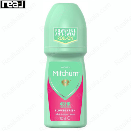 مام رول ضد تعریق زنانه میچام مدل فلاور فرش Mitchum Flower Fresh Deodorant Roll On 100ml