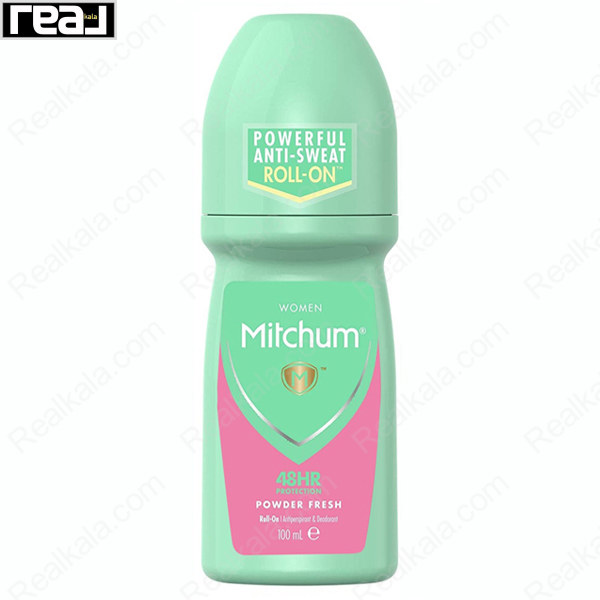 مام رول ضد تعریق زنانه میچام مدل پاودر فرش Mitchum Powder Fresh Deodorant Roll On 100ml