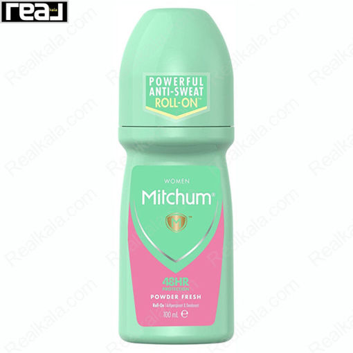 مام رول ضد تعریق زنانه میچام مدل پاودر فرش Mitchum Powder Fresh Deodorant Roll On 100ml