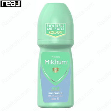 مام رول ضد تعریق زنانه میچام مدل آنسکنتد (بدون بو) Mitchum Unscented Deodorant Roll On 100ml