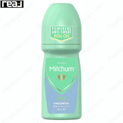 مام رول ضد تعریق زنانه میچام مدل آنسکنتد (بدون بو) Mitchum Unscented Deodorant Roll On 100ml