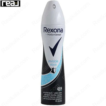 اسپری ضد تعریق رکسونا زنانه Invisible Aqua با رایحه شفاف و تازه