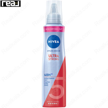 موس حالت دهنده مو نیوا مدل اولترا استرانگ Nivea Hair Styling Mousse Ultra Strong 150ml