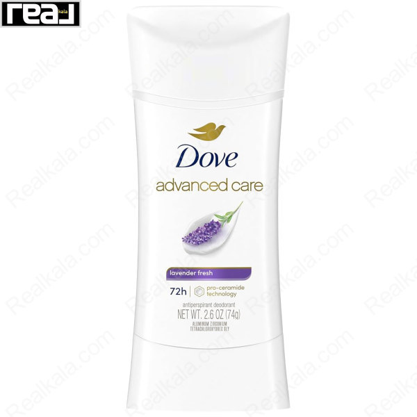 استیک ضد تعریق زنانه (مام) داو 72 ساعته مدل لاوندر Dove Advanced Care Lavender Fresh 74g