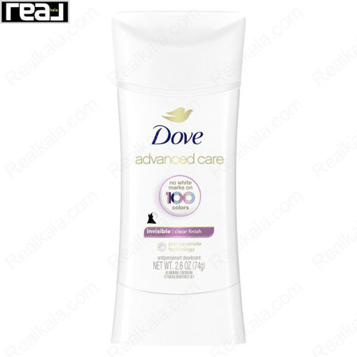 استیک ضد تعریق زنانه (مام) داو 72 ساعته مدل اینویزیبل کلیر فینیش Dove Advanced Care Invisible Clear Finish 74g
