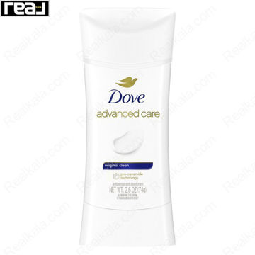 استیک ضد تعریق زنانه (مام) داو 72 ساعته مدل اورجینال کلین Dove Advanced Care Original Clean 74g