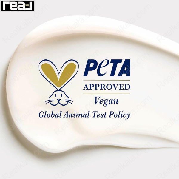 تصویر بافت کرمی با لوگوی PETA Approved Vegan مرتبط با محصولات داو Advanced Care