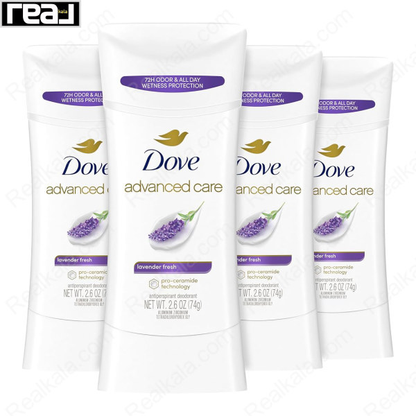 استیک ضد تعریق زنانه (مام) داو 72 ساعته مدل لاوندر Dove Advanced Care Lavender Fresh 74g