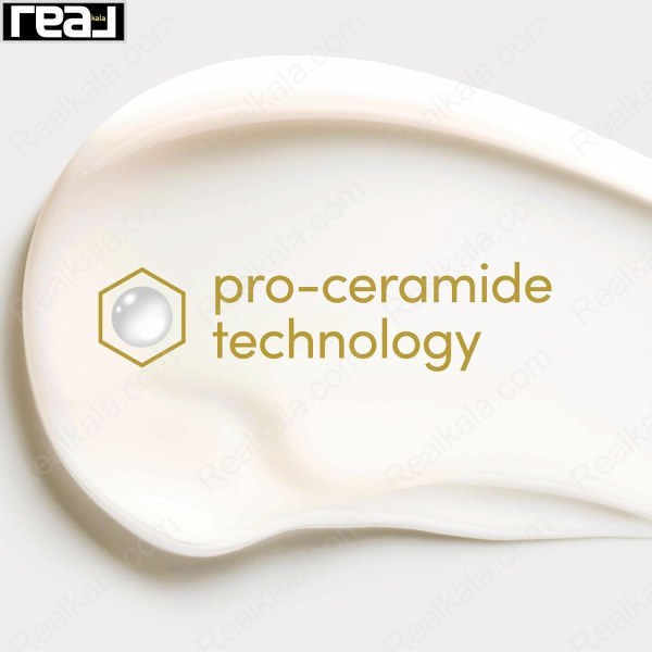 تصویر بافت کرمی با عبارت فناوری پرو-سرامید مربوط به ضدتعریق داو Advanced Care