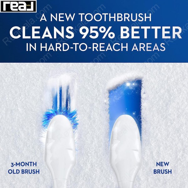 مسواک اورال بی مدل پرو فلکس برس متوسط Oral-B Toothbrush Pro-Flex Satin Eraser Medium