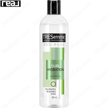 شامپو بدون سولفات ترزمه آبرسان موهای فر TRESemmé Pro Pure Shampoo Curl Hydration 380ml