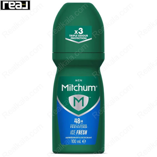 مام رول ضد تعریق مردانه میچام مدل آیس فرش Mitchum Ice Fresh Deodorant Roll On 100ml
