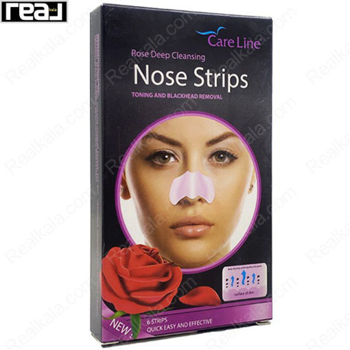 چسب بینی کر لاین حاوی عصاره گل رز Care Line Rose Deep Cleansing Nose