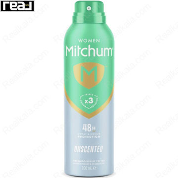 اسپری زنانه میچام مدل آنسکنتد Mitchum Deodorant Spray Unscented 200ml