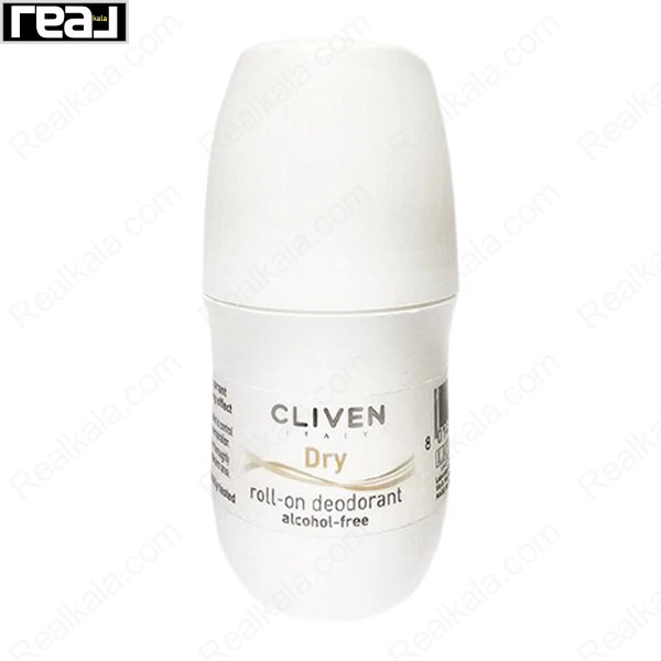 رول دئودورانت Cliven Dry بدون الکل، حس سبک و خشک روی پوست، مناسب استفاده روزانه