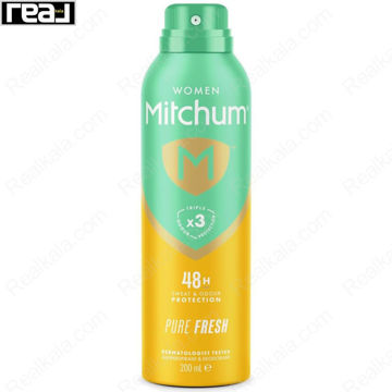 اسپری زنانه میچام مدل پیور فرش Mitchum Deodorant Spray Pure Fresh 200ml