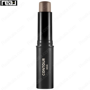 کانتور استیکی فلورمار شماره 03 رنگ Medium Deep با بدنه استیکی مشکی و مغزی قهوه‌ای تیره