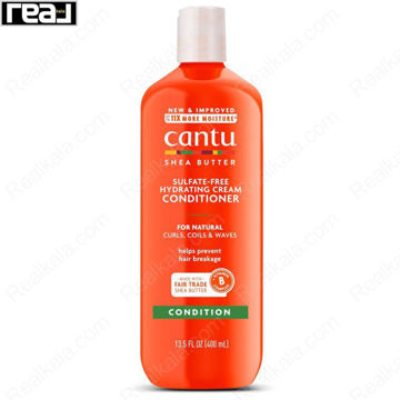 نرم کننده بدون سولفات موهای فر و حالت دار کانتو Cantu Sulfate Free Hydrating Cream Conditioner 400ml