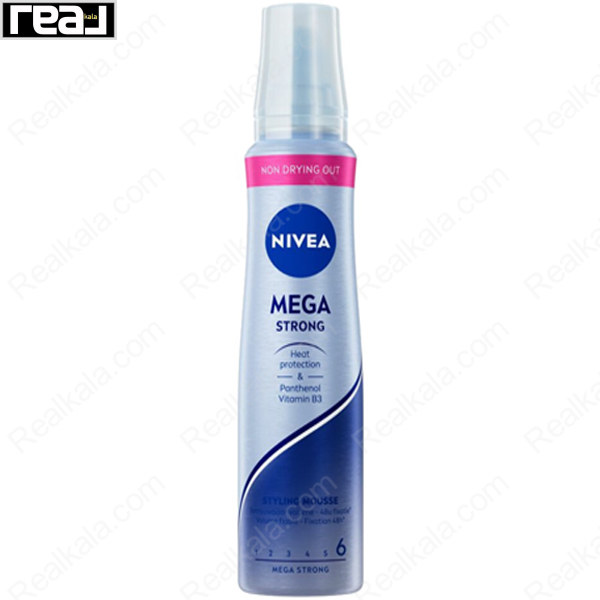 موس حالت دهنده مو نیوا مدل مگا استرانگ Nivea Hair Styling Mousse Mega Strong 150ml