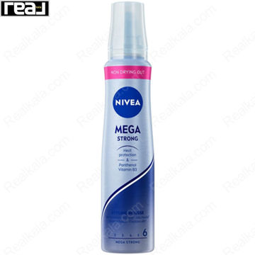 موس حالت دهنده مو نیوا مدل مگا استرانگ Nivea Hair Styling Mousse Mega Strong 150ml