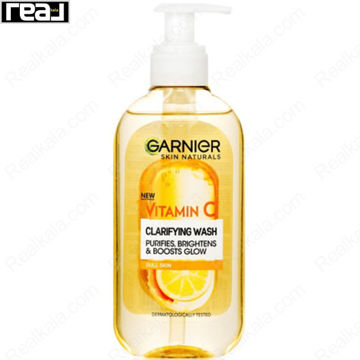 ژل شستشوی صورت گارنیر حاوی ویتامین سی Garnier Vitamin C Clarifying Wash