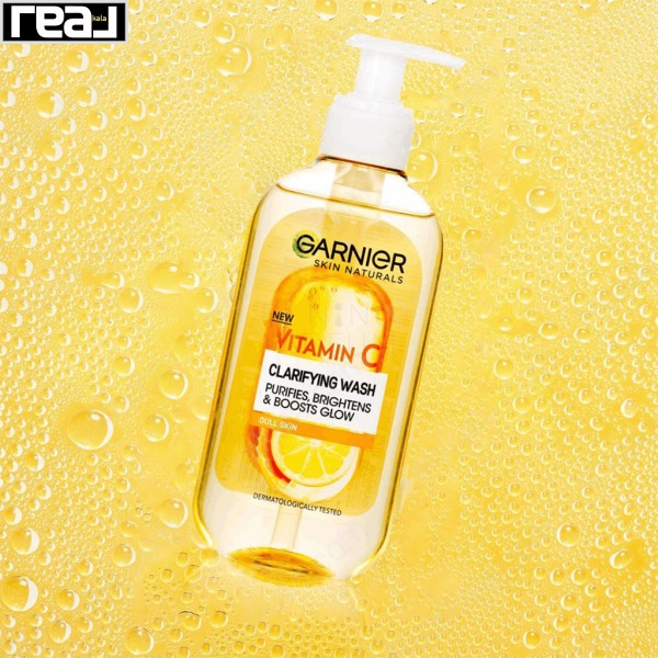 ژل شستشوی صورت گارنیر حاوی ویتامین سی Garnier Vitamin C Clarifying Wash