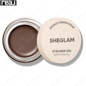 خط چشم ژله ای کاسه ای شیگلم رنگ قهوه ای SHEGLAM INTENSIFY SMUDGE-PROOF EYELINER GEL 4.2g