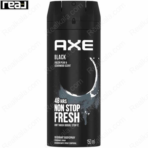 اسپری بدن آکس مدل بلک 48 ساعته نان استاپ فرش AXE Black 48 HRS Non Stop Fresh Body Spray