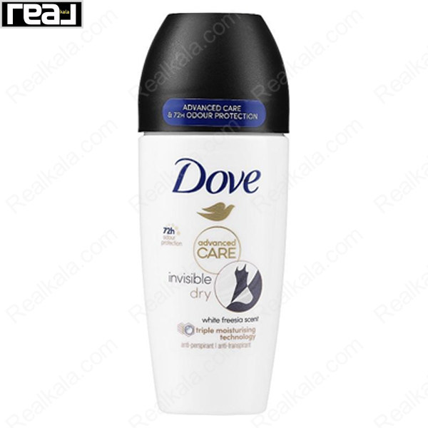 رول ضد تعریق (مام) داو سری ادونسد کر مدل اینویزیبل درای Dove Advanced Care Roll On Invisible Dry 50ml