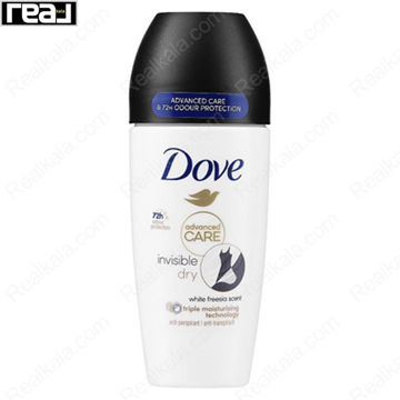 رول ضد تعریق (مام) داو سری ادونسد کر مدل اینویزیبل درای Dove Advanced Care Roll On Invisible Dry 50ml