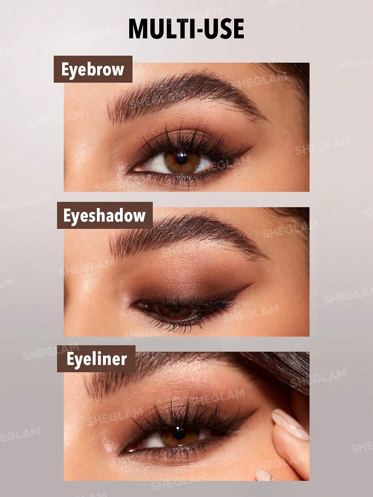 خط چشم ژله ای کاسه ای شیگلم رنگ قهوه ای SHEGLAM INTENSIFY SMUDGE-PROOF EYELINER GEL 4.2g