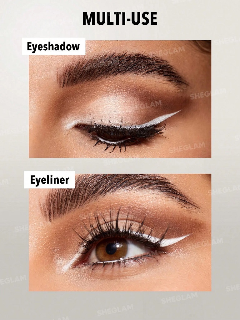 خط چشم ژله ای کاسه ای شیگلم رنگ سفید SHEGLAM INTENSIFY SMUDGE-PROOF EYELINER GEL 4.2g