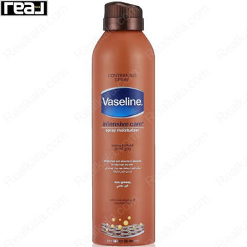 اسپری مرطوب‌ کننده و درخشان کننده وازلین حاوی عصاره کاکائو Vaseline Intensive Care Spray Moisturizer Cocoa Radiant