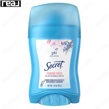 استیک ضد تعریق (مام) زنانه سکرت مدل پاودر فرش Secret Invisible Solid Powder Fresh Stick 45g
