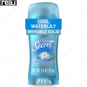 نمای جلوی ضد تعریق جامد نامرئی سکرت مدل Cool Waterlily وزن 73 گرم