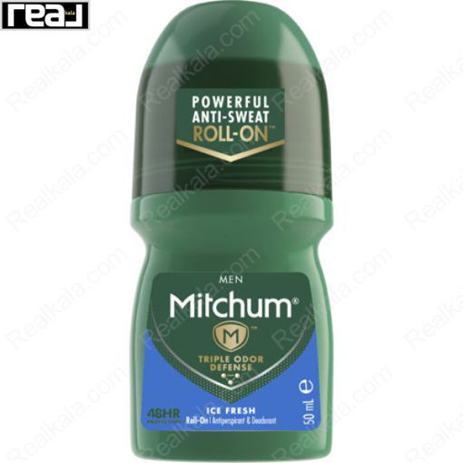 مام رول ضد تعریق مردانه میچام مدل آیس فرش Mitchum Ice Fresh Deodorant Roll On 50ml