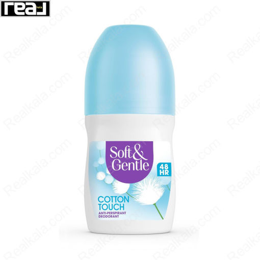 رول ضد تعریق (مام) زنانه سافت اند جنتل سه‌ گانه رایحه پنبه Soft & Gentle Roll On Triple Action Cotton Touch 50ml