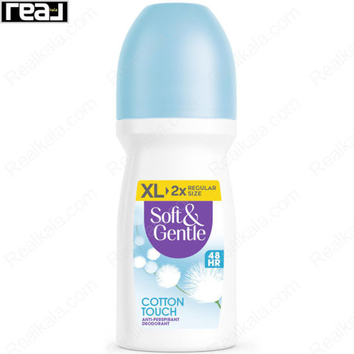 رول ضد تعریق (مام) زنانه سافت اند جنتل سه‌ گانه رایحه پنبه Soft & Gentle Roll On Triple Action Cotton Touch 100ml