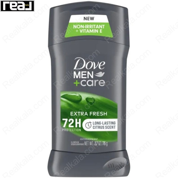 مام استیک ضد تعریق مردانه داو MEN+care Extra Fresh با محافظت 72 ساعته و رایحه مرکباتی