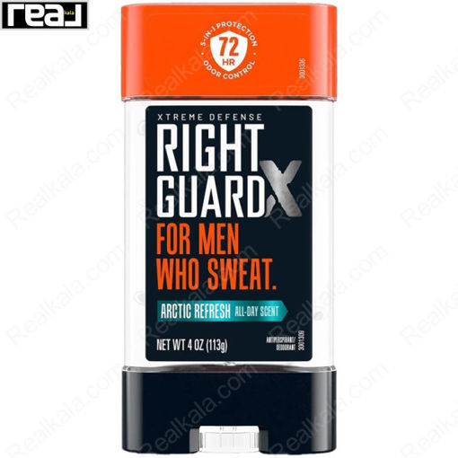 ضد تعریق (مام) ژله ای رایت گارد اکستریم دفنس مدل آرکتیک رفرش Right Guard Xtreme Defense 72HR Arctic Refresh 113g