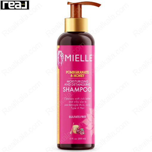 شامپو مرطوب‌ کننده و باز کننده گره مو میله Mielle Organics Moisturizing and Detangling Shampoo 355ml