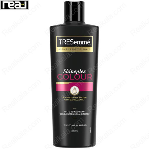شامپو بدون سولفات ترزمه مناسب موهای رنگ‌ شده Tresemme ShinePlex Colour Sulfate Free System 400ml