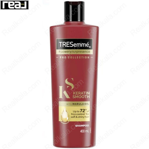شامپو ترزمه کراتین اسموت حاوی روغن مارولا Tresemme Keratin Smooth Shampoo With Marula Oil 400ml