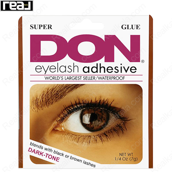 بسته‌بندی چسب مژه ضد آب دان مدل Super Glue Dark Tone وزن 7 گرم مناسب مژه مشکی و قهوه‌ای