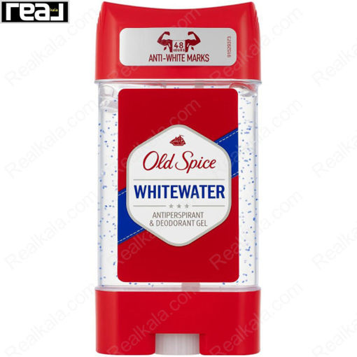 ژل شفاف (مام ژله ای دانه دار) الد اسپایس مدل وایت واتر Old Spice Deodorant Gel WhiteWater 107g