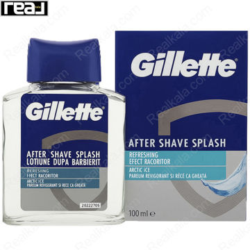 افتر شیو مردانه ژیلت Arctic Ice مدل Splash با رایحه خنک در بطری 100 میل