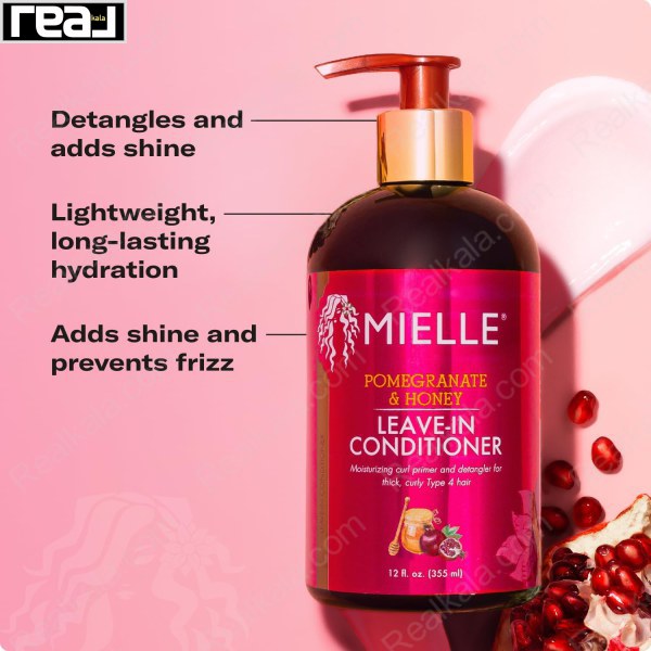 نرم کننده موی بدون آبکشی میله انار و عسل