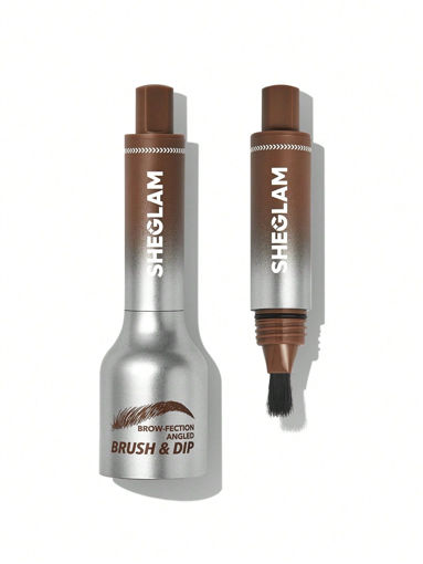 هاشور ابرو شیگلم رنگ Auburn ضد آب SHEGLAM Brow-Fection Angled Brush & Dip