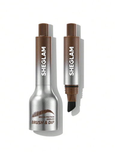 هاشور ابرو شیگلم رنگ Taupe ضد آب SHEGLAM Brow-Fection Angled Brush & Dip